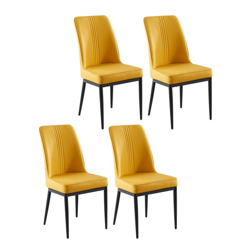 Sillas de comedor de metal de estilo moderno, silla lateral con brazo para cocina