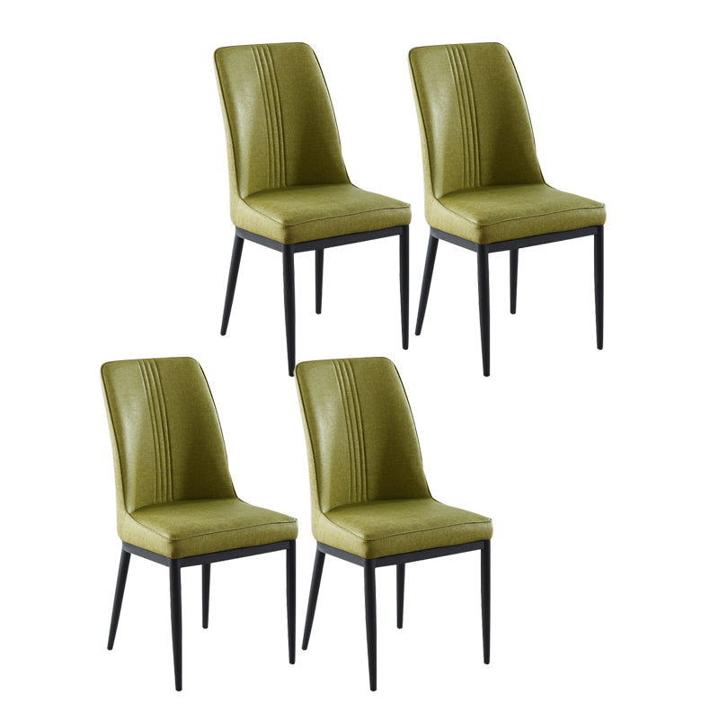Sillas de comedor de metal de estilo moderno, silla lateral con brazo para cocina