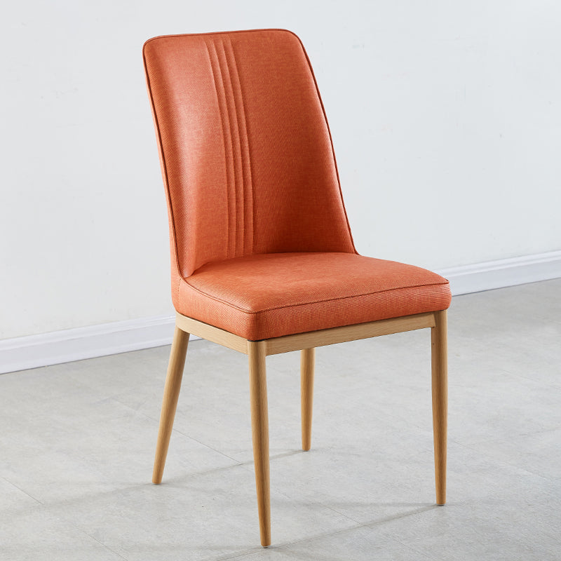 Sillas de comedor de metal de estilo moderno, silla lateral con brazo para cocina