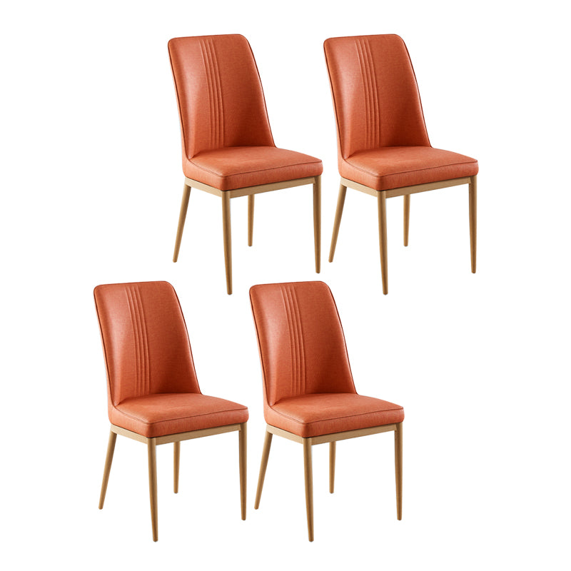 Sillas de comedor de metal de estilo moderno, silla lateral con brazo para cocina