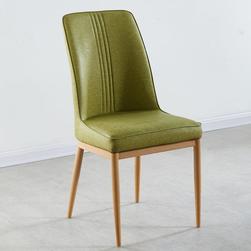 Sillas de comedor de metal de estilo moderno, silla lateral con brazo para cocina