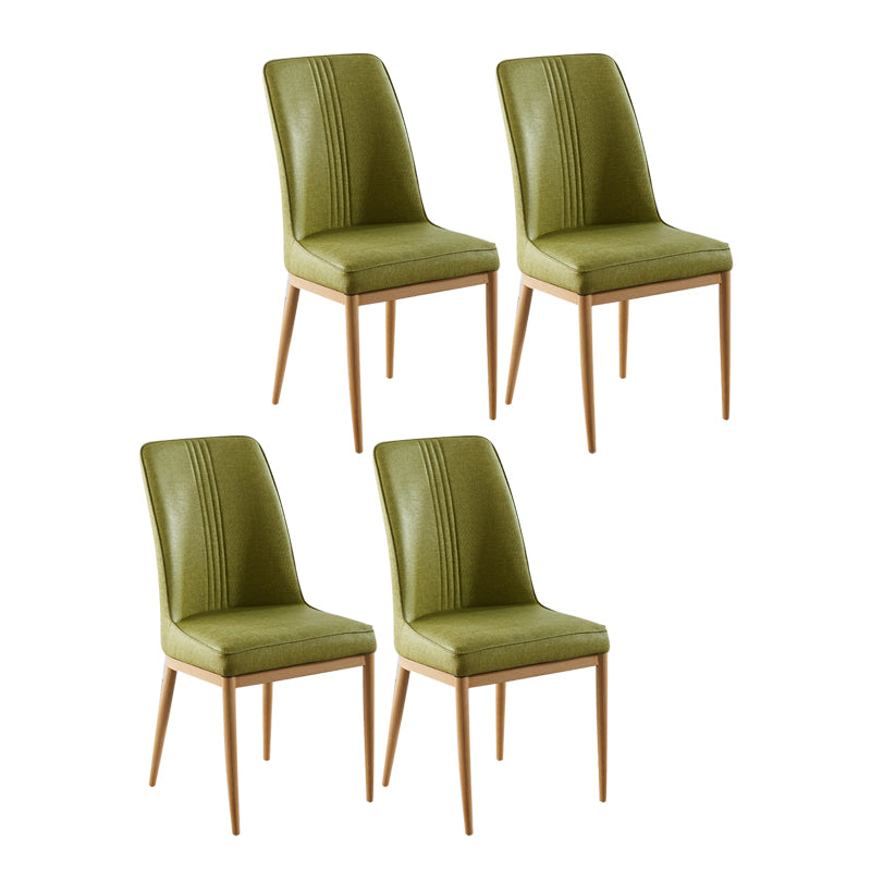 Sillas de comedor de metal de estilo moderno, silla lateral con brazo para cocina