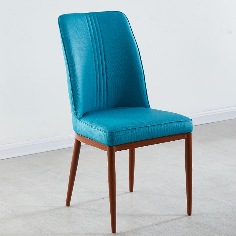 Sillas de comedor de metal de estilo moderno, silla lateral con brazo para cocina