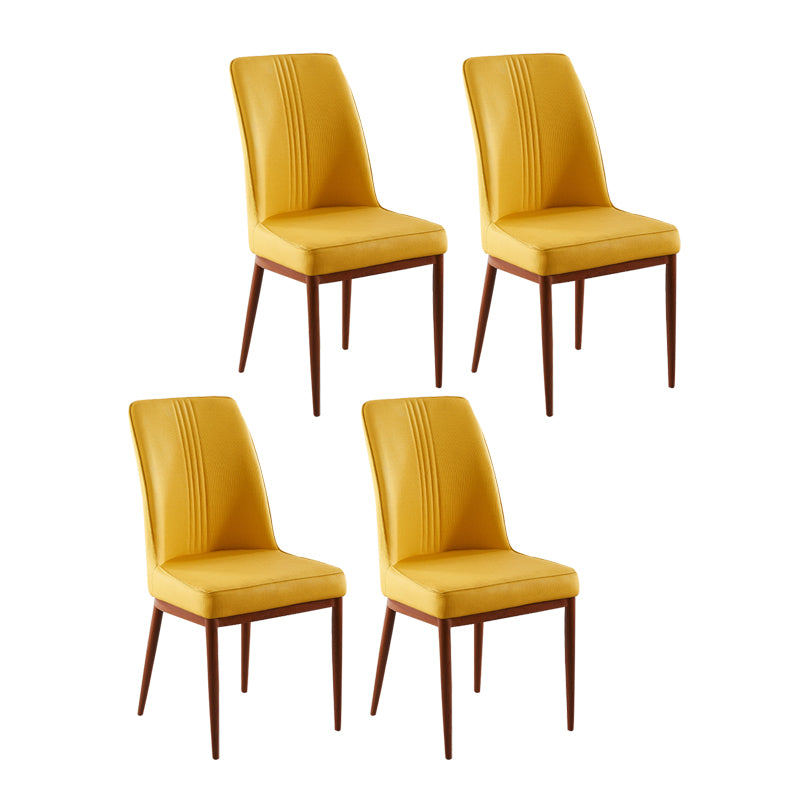 Sillas de comedor de metal de estilo moderno, silla lateral con brazo para cocina