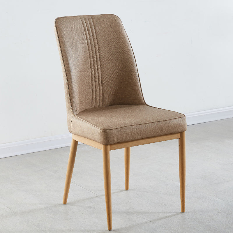 Sillas de comedor de metal de estilo moderno, silla lateral con brazo para cocina