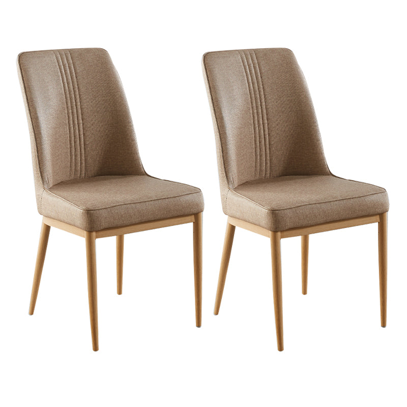 Sillas de comedor de metal de estilo moderno, silla lateral con brazo para cocina