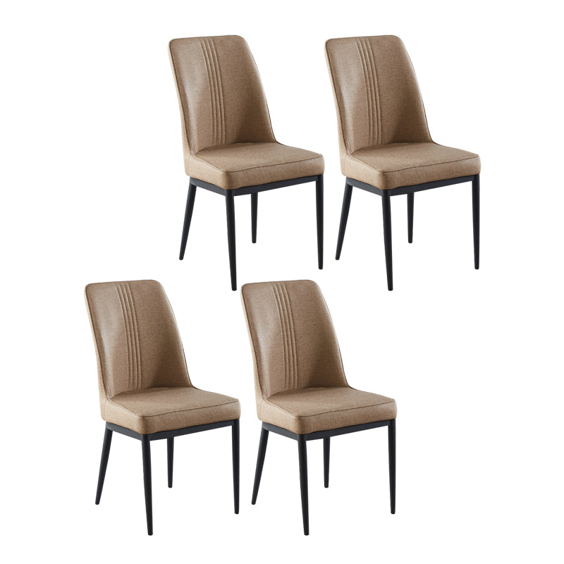 Sillas de comedor de metal de estilo moderno, silla lateral con brazo para cocina