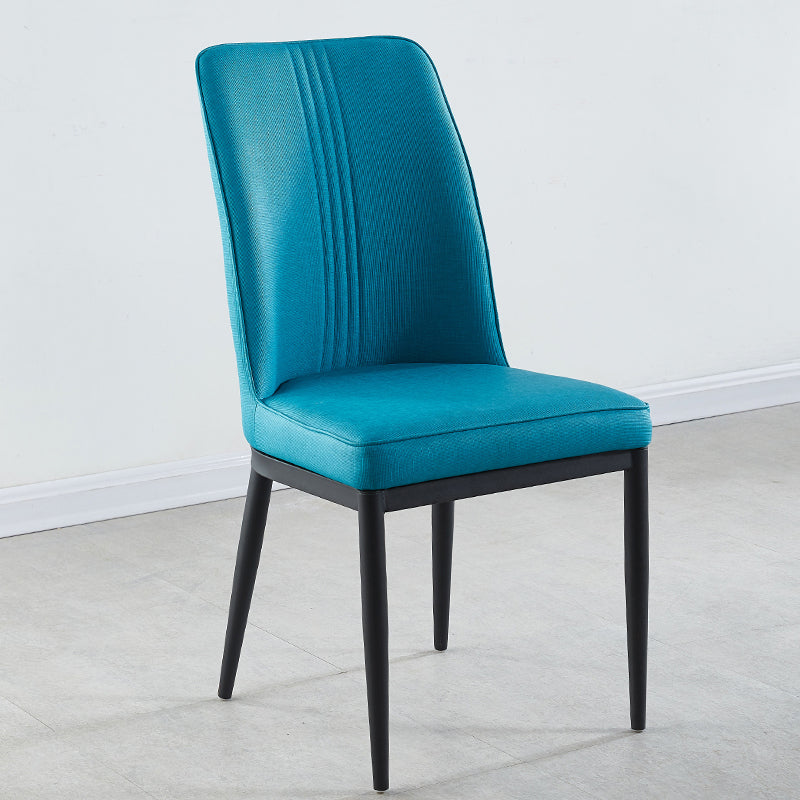 Sillas de comedor de metal de estilo moderno, silla lateral con brazo para cocina