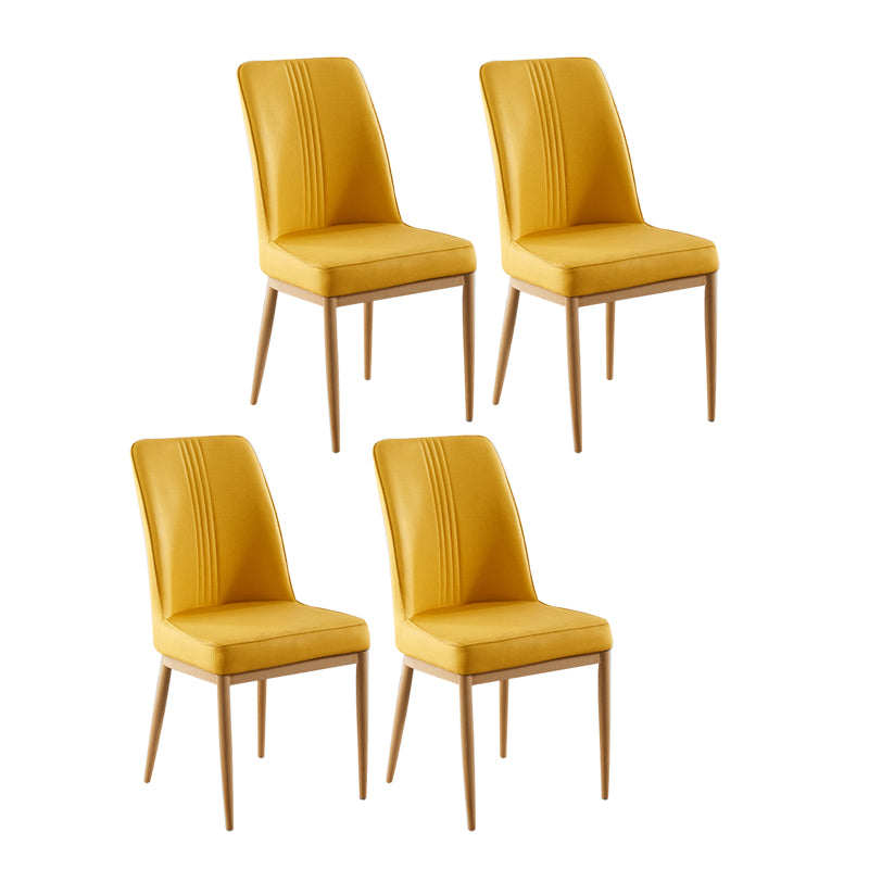 Sillas de comedor de metal de estilo moderno, silla lateral con brazo para cocina