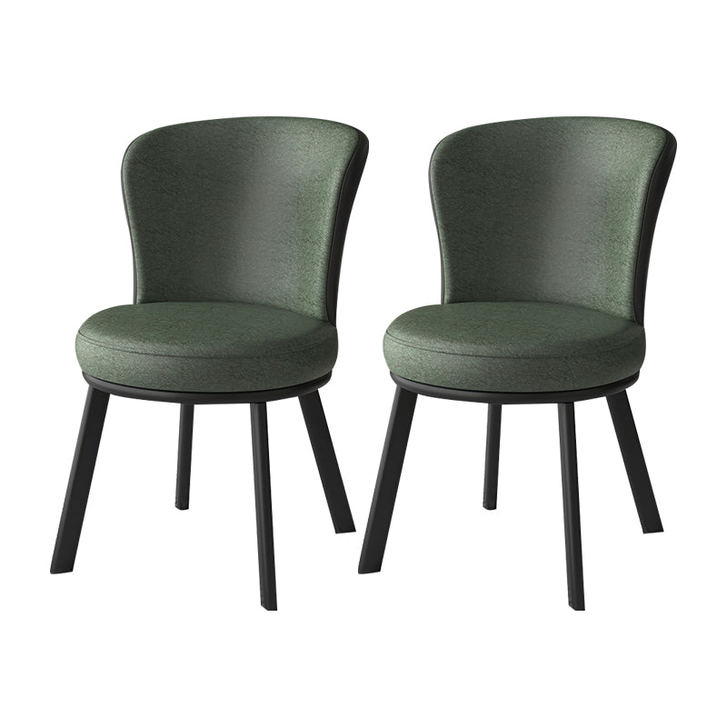 Eigentijdse stijl eetkamerstoelen keuken matte afwerking eetstoelen met metalen benen