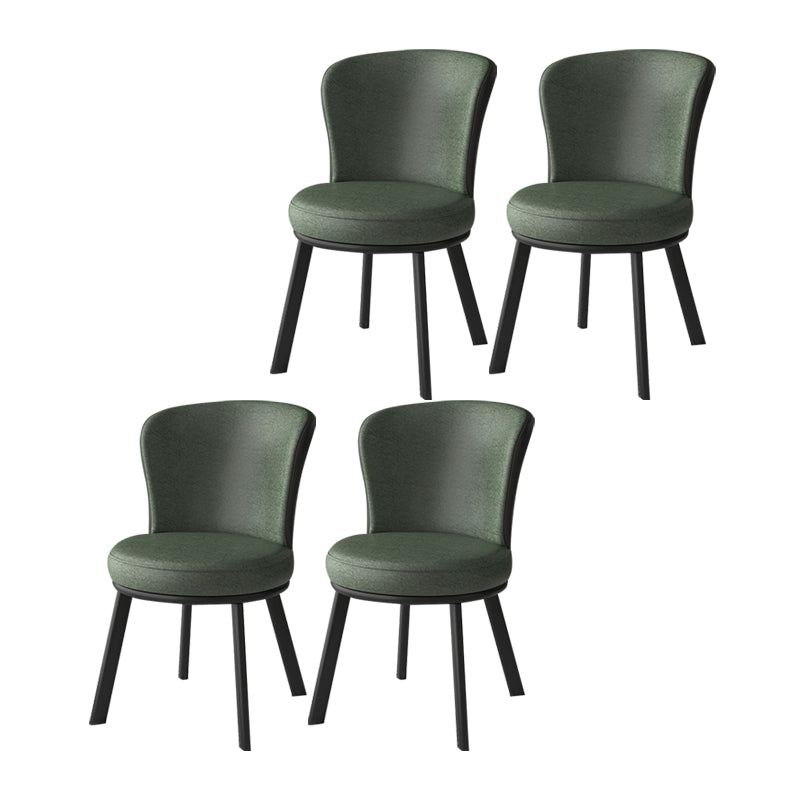 Eigentijdse stijl eetkamerstoelen keuken matte afwerking eetstoelen met metalen benen
