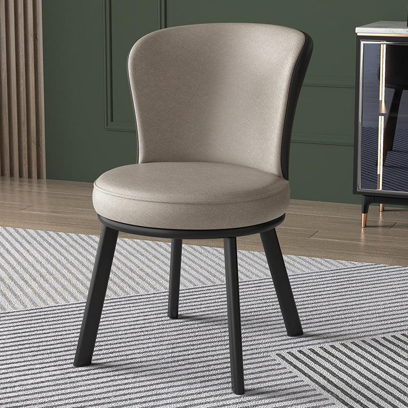 Eigentijdse stijl eetkamerstoelen keuken matte afwerking eetstoelen met metalen benen