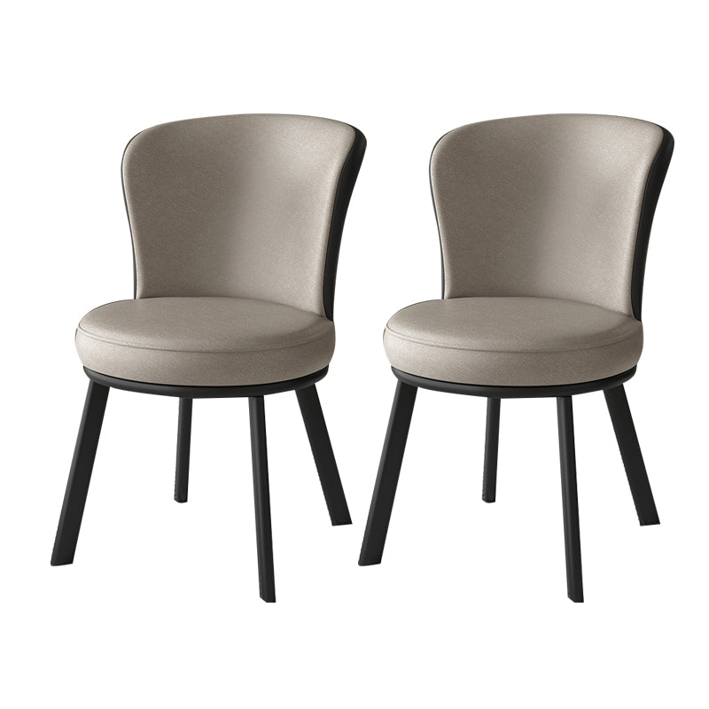 Eigentijdse stijl eetkamerstoelen keuken matte afwerking eetstoelen met metalen benen