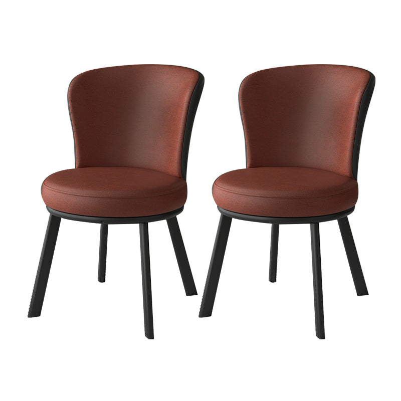 Eigentijdse stijl eetkamerstoelen keuken matte afwerking eetstoelen met metalen benen