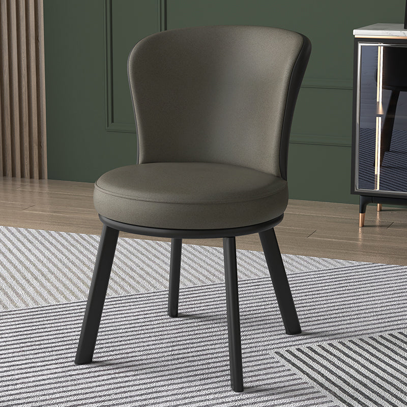 Eigentijdse stijl eetkamerstoelen keuken matte afwerking eetstoelen met metalen benen
