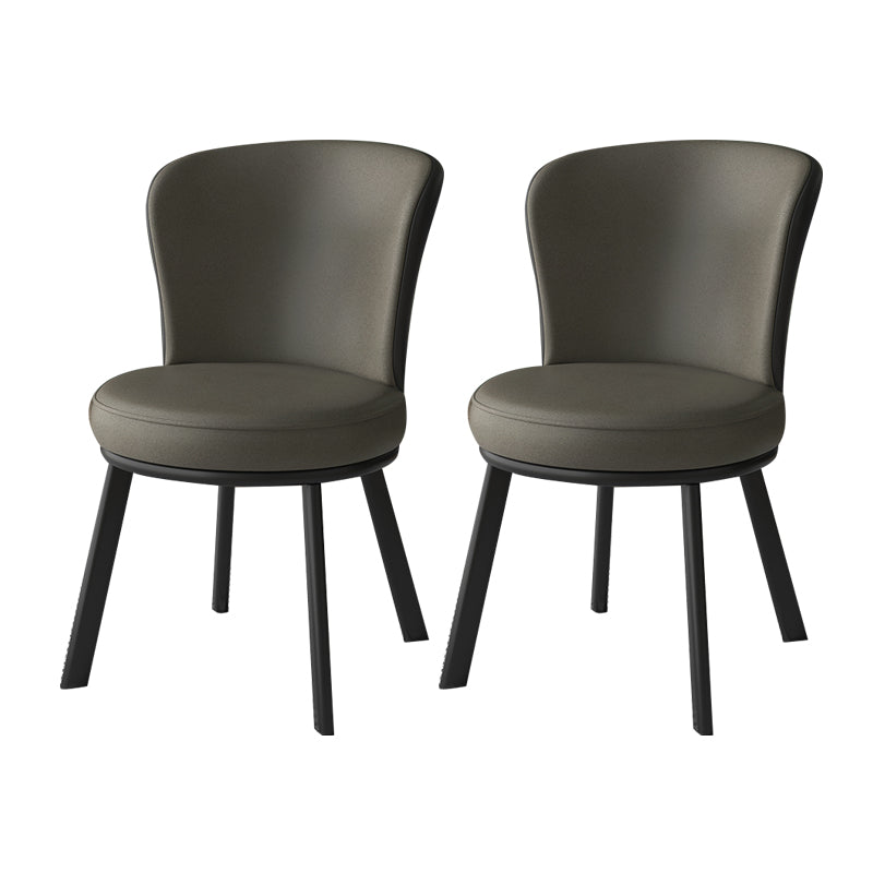 Eigentijdse stijl eetkamerstoelen keuken matte afwerking eetstoelen met metalen benen