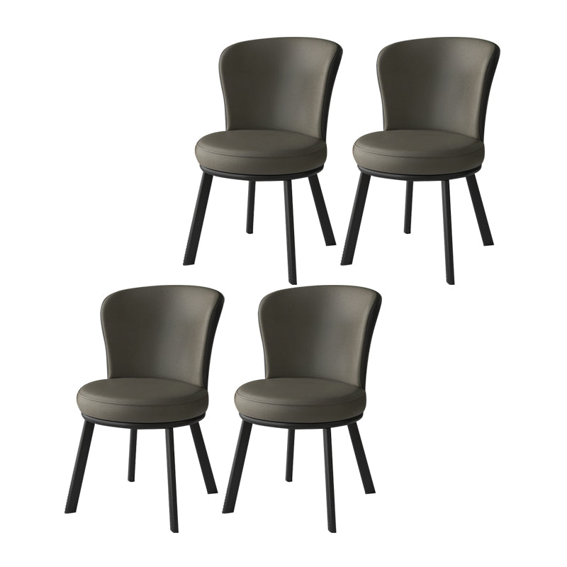 Eigentijdse stijl eetkamerstoelen keuken matte afwerking eetstoelen met metalen benen