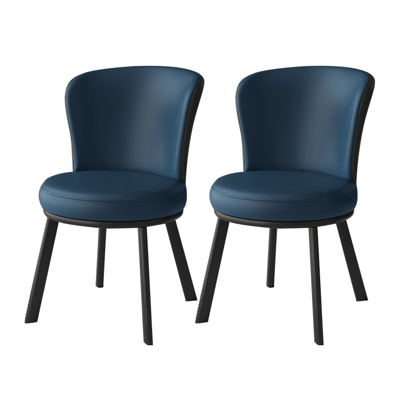 Eigentijdse stijl eetkamerstoelen keuken matte afwerking eetstoelen met metalen benen