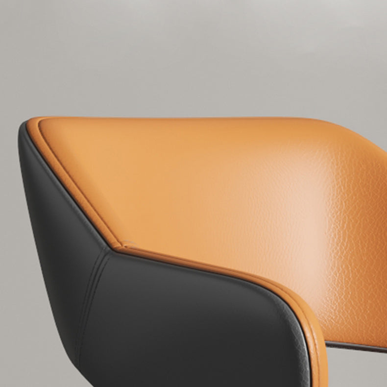 Chaises de salle à manger en métal de style moderne, chaise latérale à bras arrière ouvert pour la cuisine