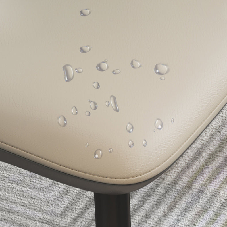 Chaises de salle à manger en métal de style moderne, chaise latérale à bras arrière ouvert pour la cuisine