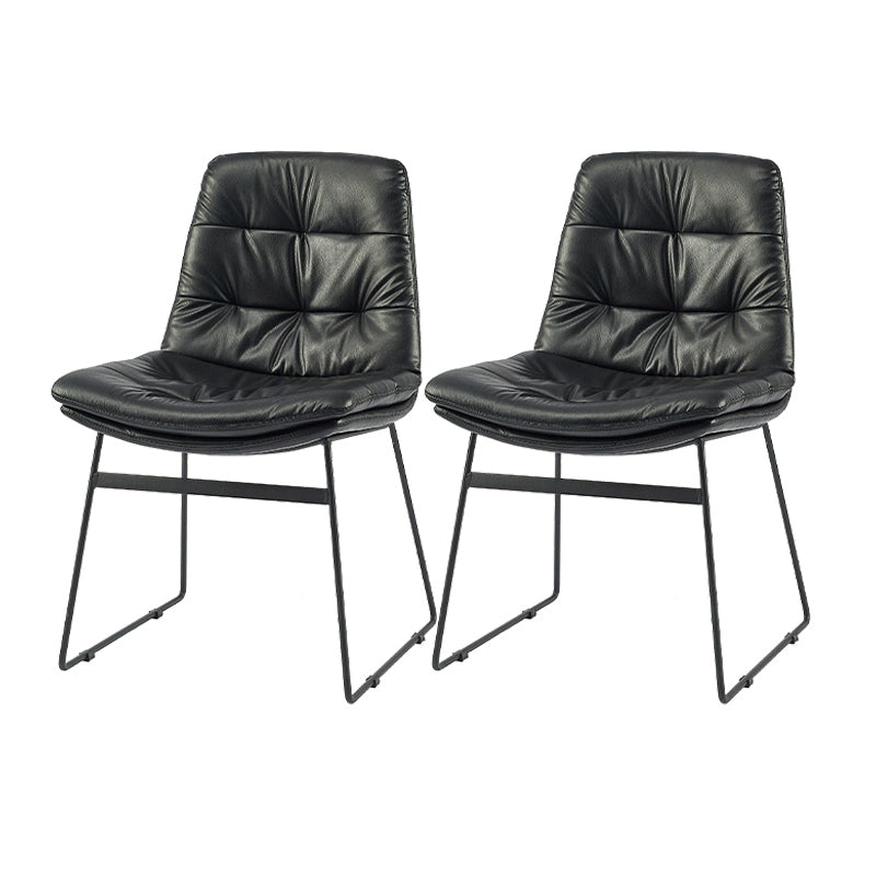 Sillas de comedor estilo moderno Sillones de comedor de cocina con patas de metal