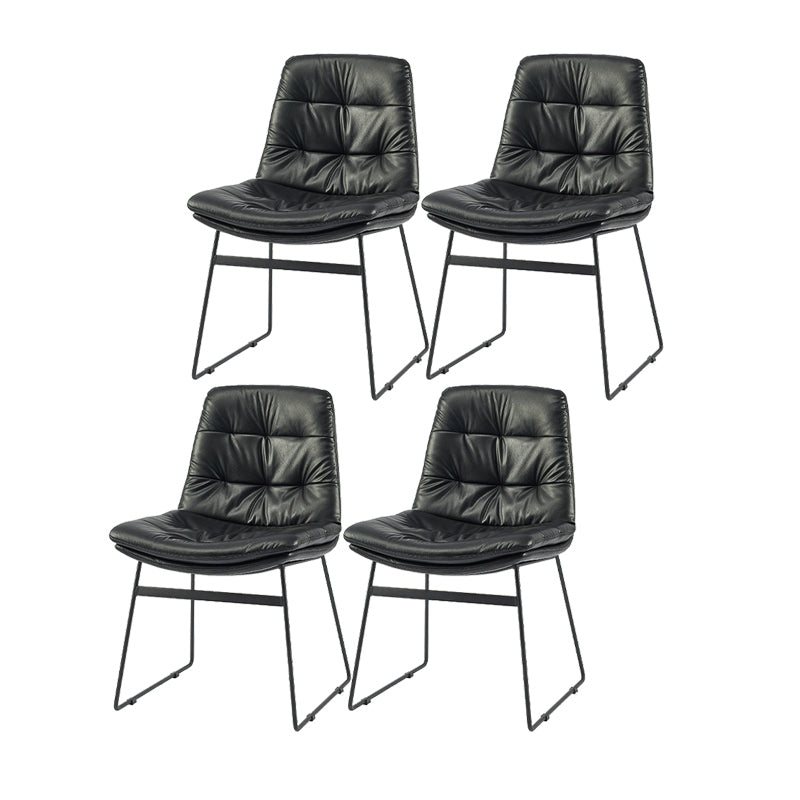 Sillas de comedor estilo moderno Sillones de comedor de cocina con patas de metal