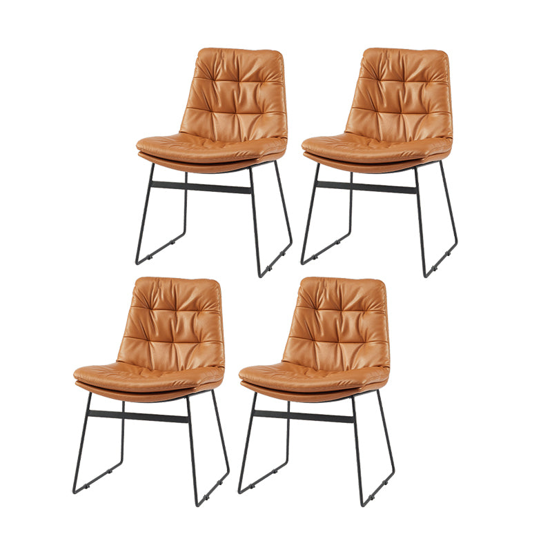 Sillas de comedor estilo moderno Sillones de comedor de cocina con patas de metal