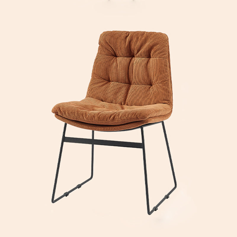 Sillas de comedor estilo moderno Sillones de comedor de cocina con patas de metal