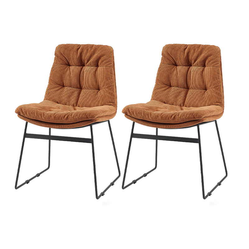 Sillas de comedor estilo moderno Sillones de comedor de cocina con patas de metal