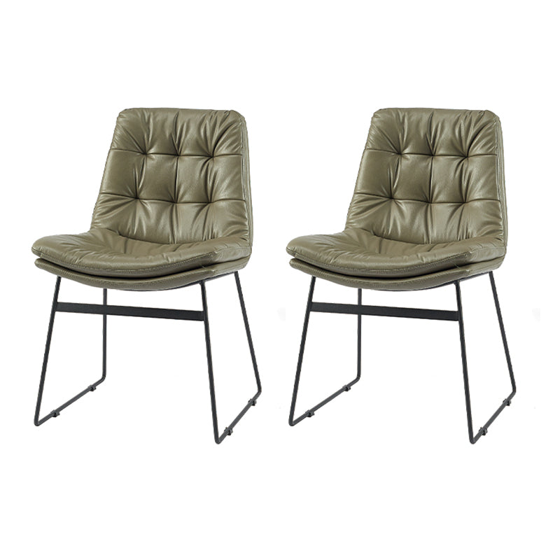 Sillas de comedor estilo moderno Sillones de comedor de cocina con patas de metal