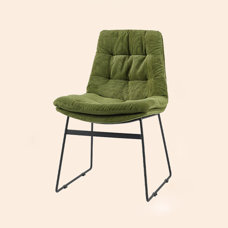 Sillas de comedor estilo moderno Sillones de comedor de cocina con patas de metal
