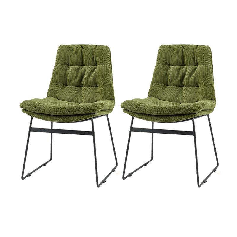 Sillas de comedor estilo moderno Sillones de comedor de cocina con patas de metal