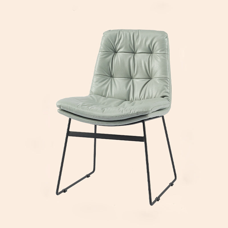Sillas de comedor estilo moderno Sillones de comedor de cocina con patas de metal