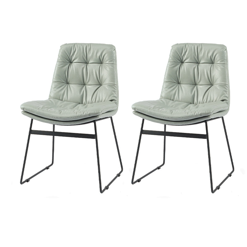 Sillas de comedor estilo moderno Sillones de comedor de cocina con patas de metal