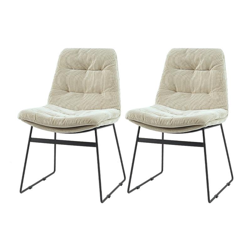 Sillas de comedor estilo moderno Sillones de comedor de cocina con patas de metal
