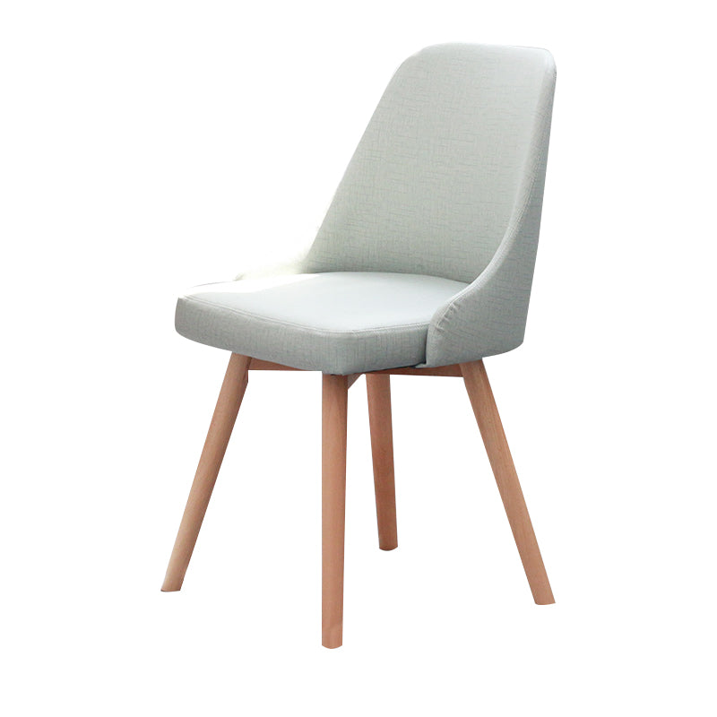 Chaise d'appoint scandinave rembourrée, finition mate, chaise de salle à manger Parsons