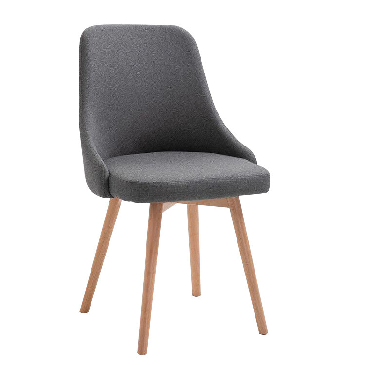 Chaise d'appoint scandinave rembourrée, finition mate, chaise de salle à manger Parsons