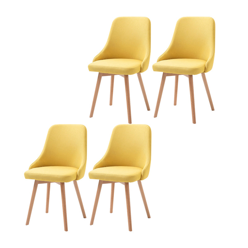 Chaise d'appoint scandinave rembourrée, finition mate, chaise de salle à manger Parsons