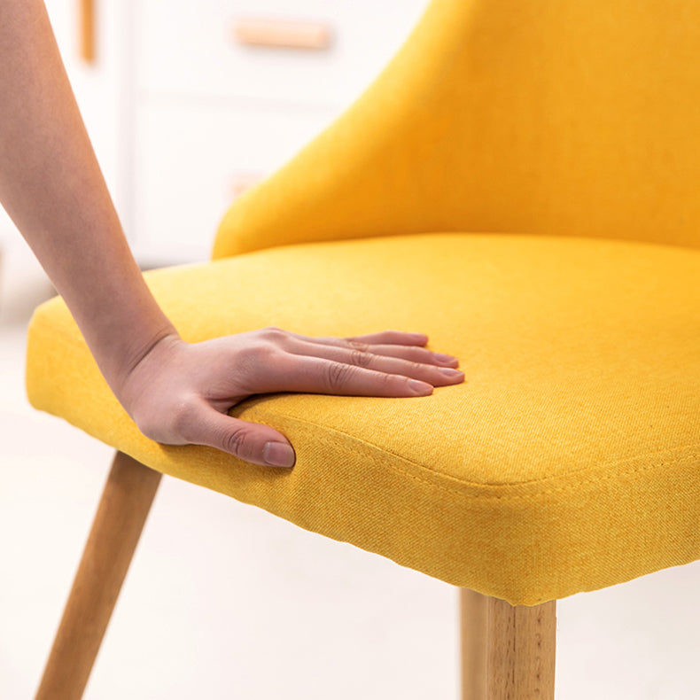 Chaise d'appoint scandinave rembourrée, finition mate, chaise de salle à manger Parsons