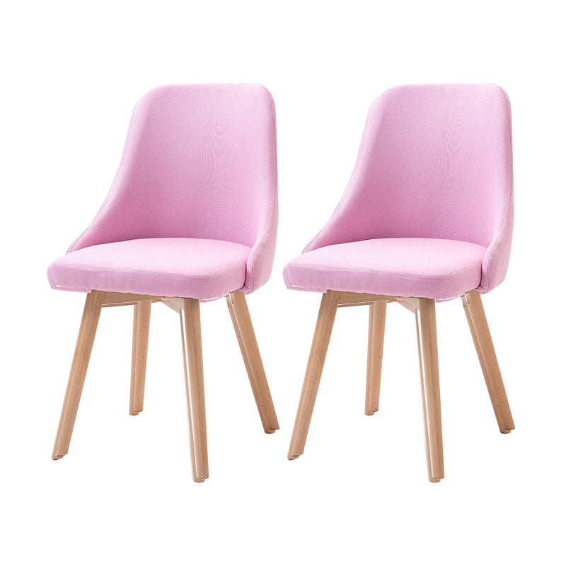 Chaise d'appoint scandinave rembourrée, finition mate, chaise de salle à manger Parsons