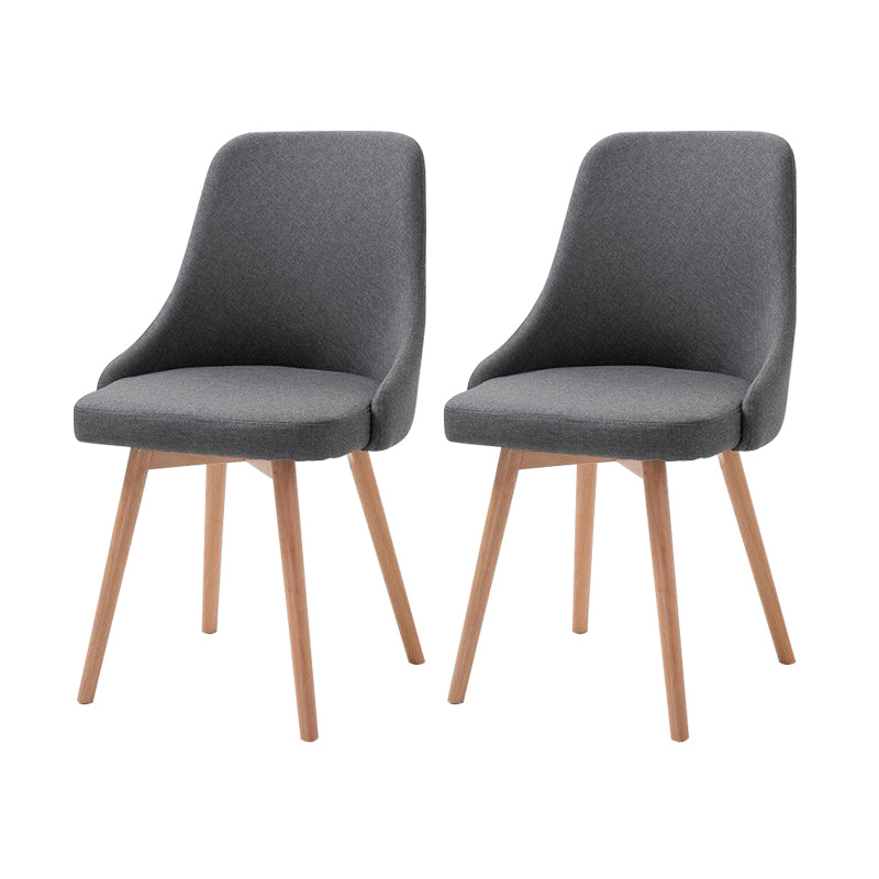 Chaise d'appoint scandinave rembourrée, finition mate, chaise de salle à manger Parsons