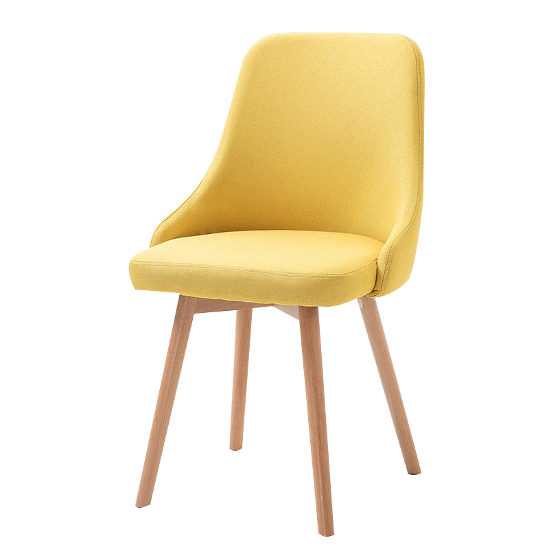 Chaise d'appoint scandinave rembourrée, finition mate, chaise de salle à manger Parsons