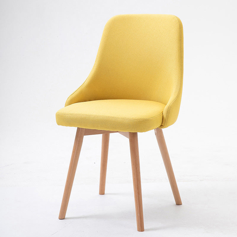 Chaise d'appoint scandinave rembourrée, finition mate, chaise de salle à manger Parsons