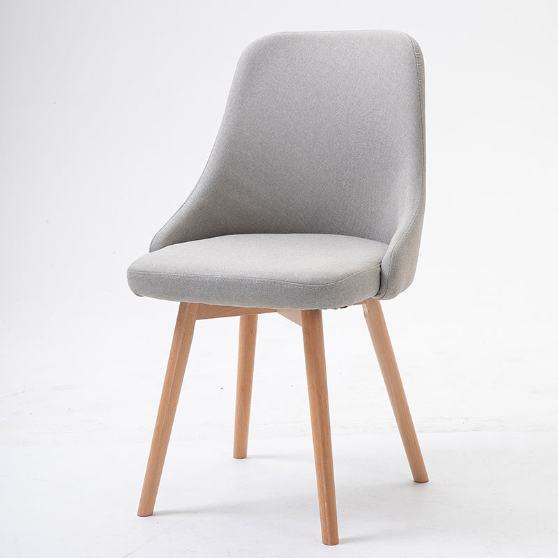 Chaise d'appoint scandinave rembourrée, finition mate, chaise de salle à manger Parsons