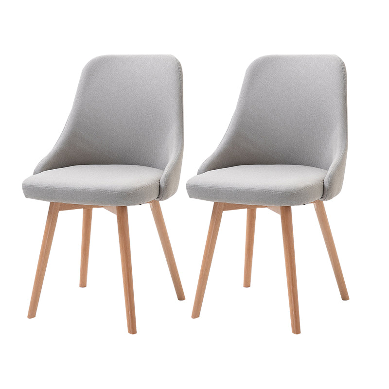 Chaise d'appoint scandinave rembourrée, finition mate, chaise de salle à manger Parsons
