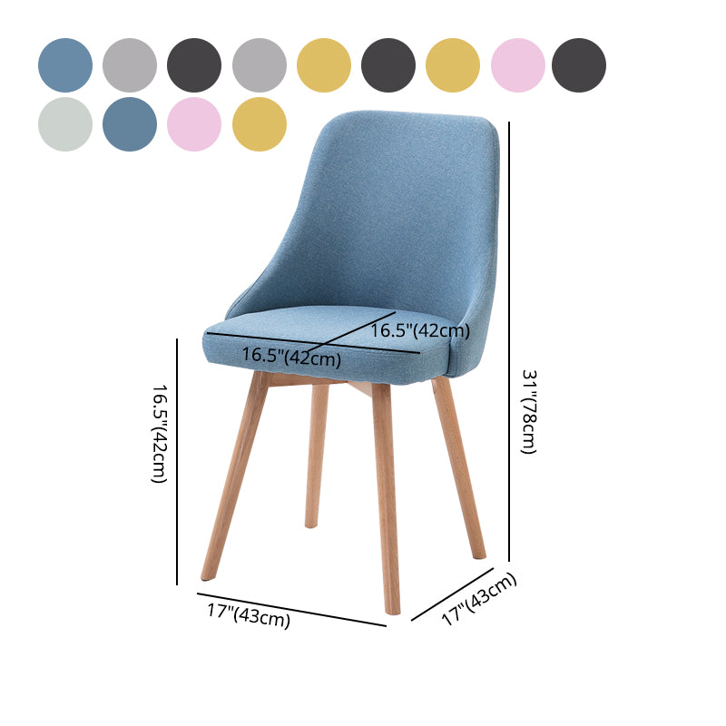 Chaise d'appoint scandinave rembourrée, finition mate, chaise de salle à manger Parsons