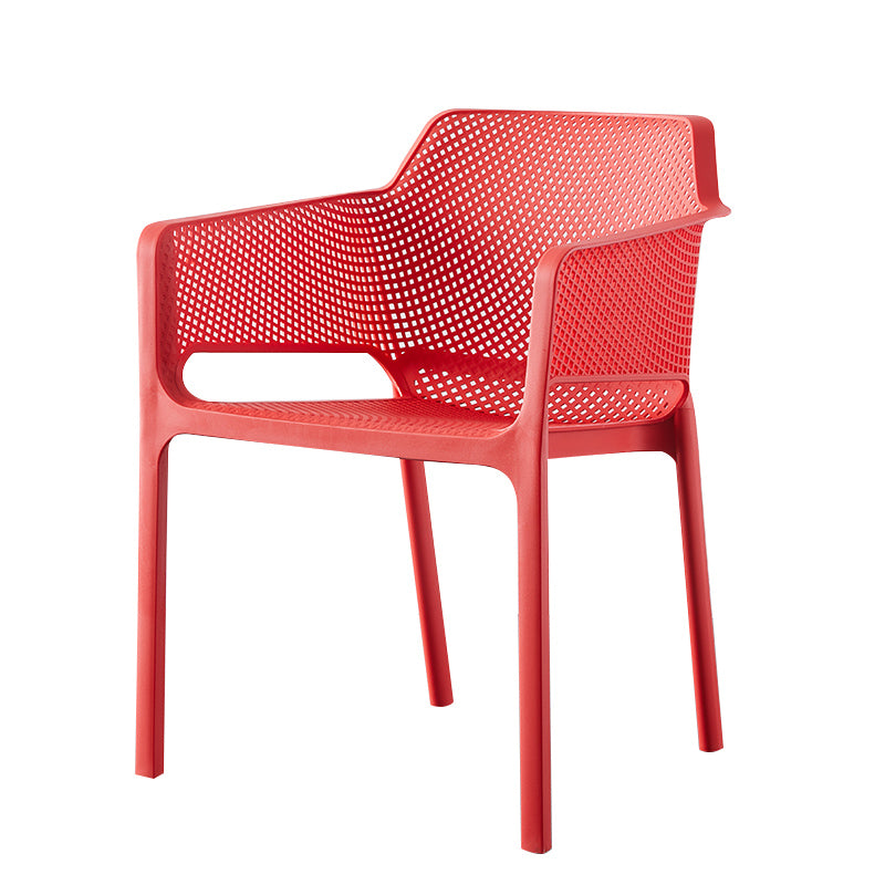 Sillas de comedor estilo moderno Sillones apilables con patas de plástico