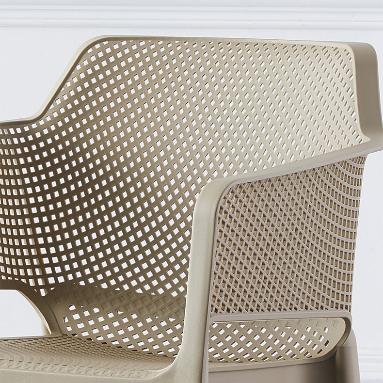 Sillas de comedor estilo moderno Sillones apilables con patas de plástico