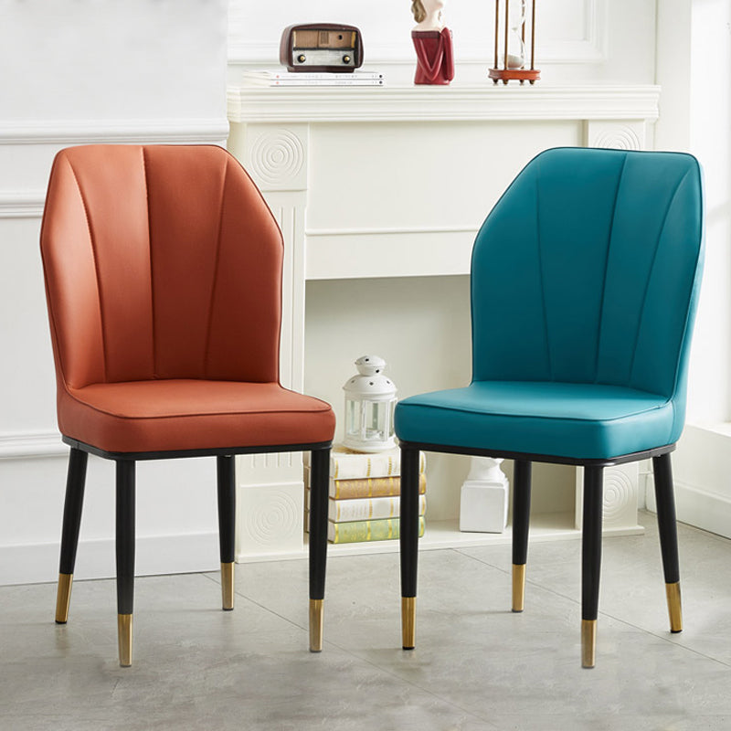 Metal de la cocina del estilo moderno que cena las sillas que cenan la silla lateral sin brazos del Wingback