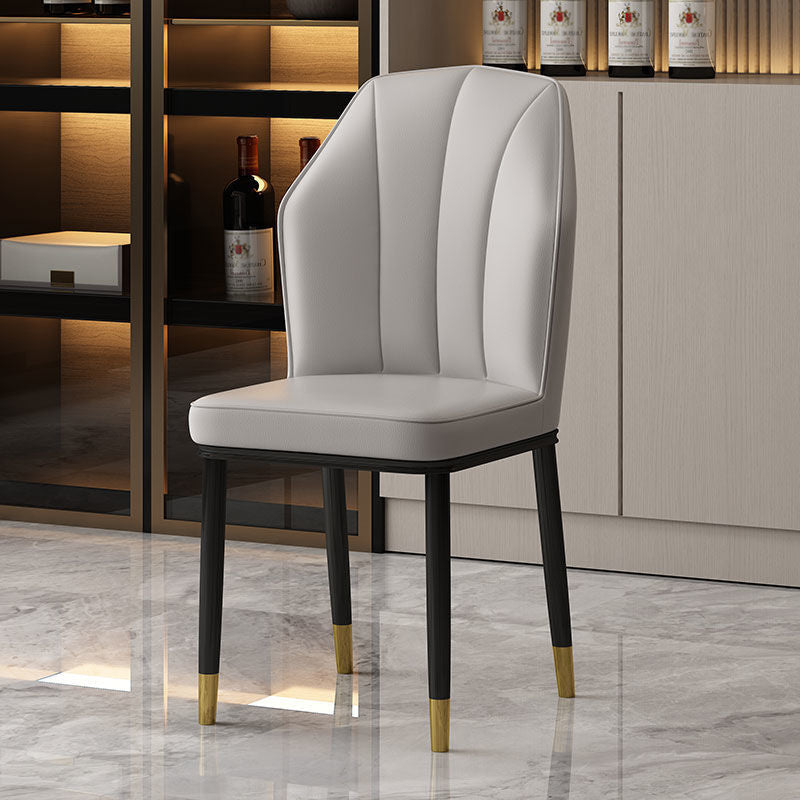 Metal de la cocina del estilo moderno que cena las sillas que cenan la silla lateral sin brazos del Wingback